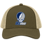 Xavier Stealie Premium Unisex Trucker Cap — Design: Xavier University — Moss/Khaki