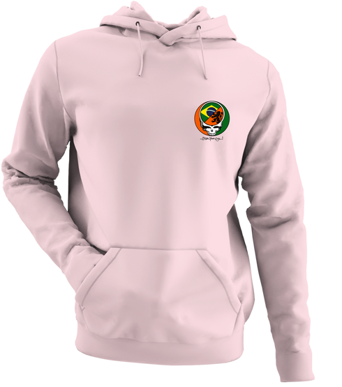 Brazil x Dutch World Cup - Premium Grateful Dead Left Chest Hoodie - Light Pink