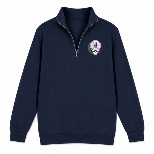Scranton - Premium Grateful Dead Quarter-Zip Pullover - Navy - 4
