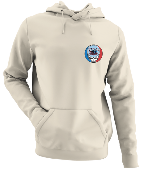 DePaul University - Premium Grateful Dead Left Chest Hoodie - Sand