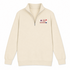 America 250 USA Life is dead. Flag - Premium Grateful Dead Quarter-Zip Pullover - Sand - 2