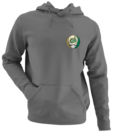 UNC Charlotte - Premium Grateful Dead Left Chest Hoodie - Charcoal