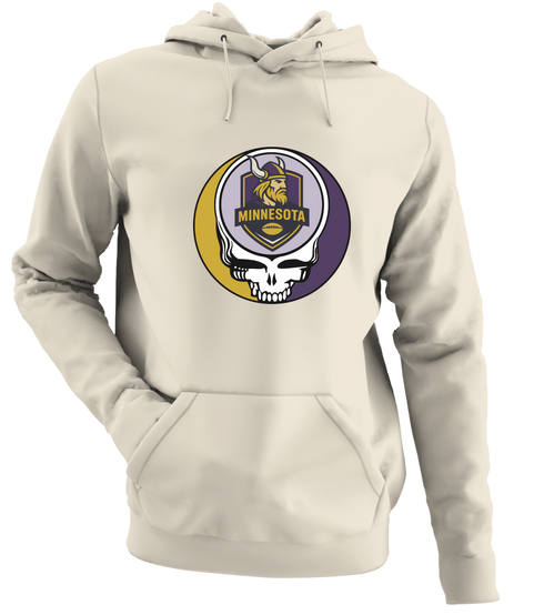 Minnesota Football - Premium Grateful Dead Hoodie - Sand - 3