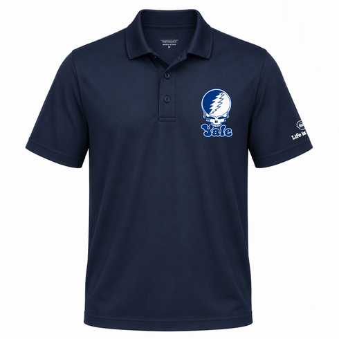 Yale Stealie Premium Unisex Polo — Design: Yale University — Navy