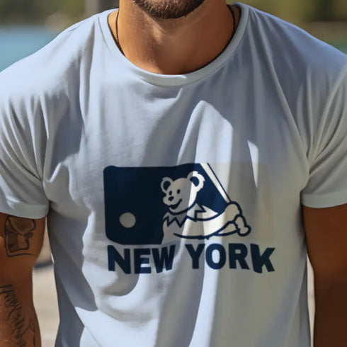 Grateful Dead - New York Yankees MLB Logo T-Shirt - StealieShop