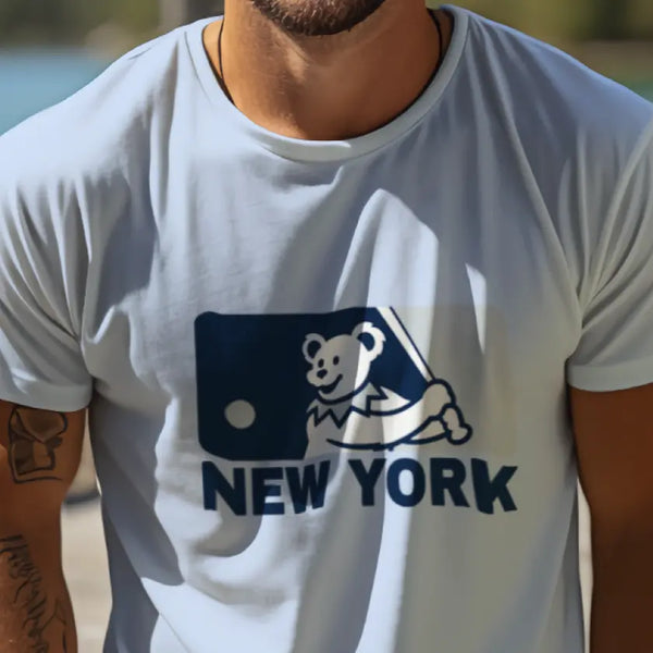 Grateful Dead - New York Yankees MLB Logo T-Shirt - StealieShop