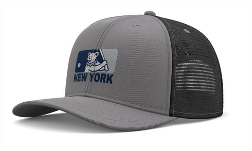 Grateful Dead - New York Yankees Dancing Bear Logo Grateful Dead Trucker Cap - StealieShop