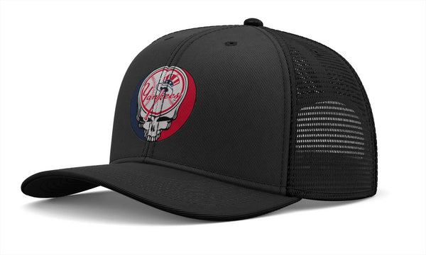 Grateful Dead - New York Yankees Classic Stealie Grateful Dead Trucker Cap (Copy) - StealieShop