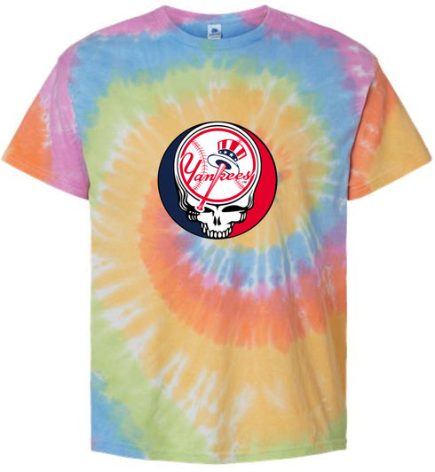 New York Yankees Stealie Tie-Dye T-Shirt