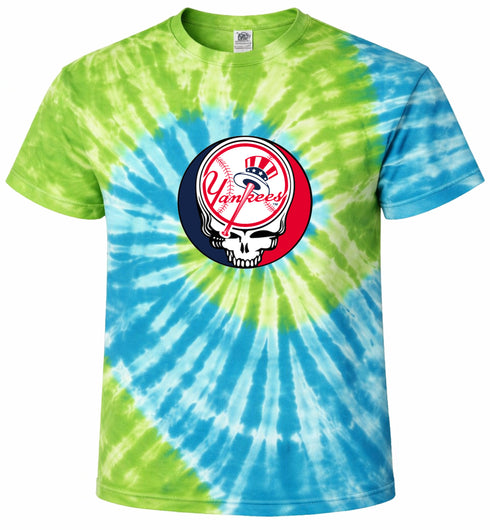 New York Yankees Stealie Tie-Dye T-Shirt