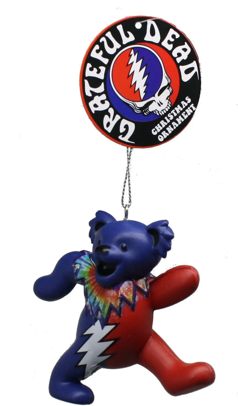 Grateful Dead - Grateful Dead Bear Ornament - Blue - StealieShop