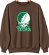 York Stealie Premium Unisex Crewneck — Design: York College — Brown