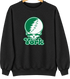 York Stealie Premium Unisex Crewneck — Design: York College — Black