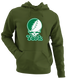 York Stealie Premium Unisex Hoodie — Design: York College — Military Green