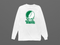 York Stealie Premium Unisex Long-Sleeve — Design: York College — White