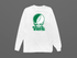 York Stealie Premium Unisex Long-Sleeve — Design: York College — White