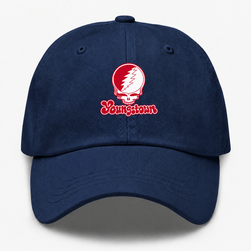 Youngstown Stealie Premium Unisex Dad Hat — Design: Youngstown State University — Navy