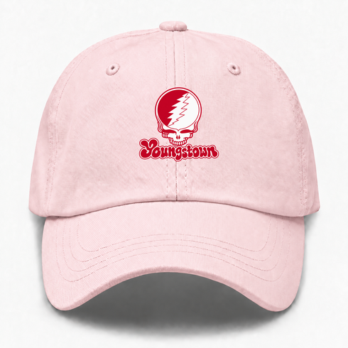 Youngstown Stealie Premium Unisex Dad Hat — Design: Youngstown State University — Pink