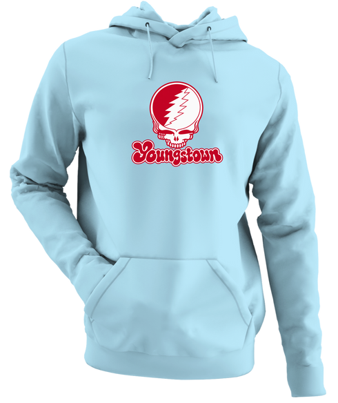 Youngstown Stealie Premium Unisex Hoodie — Design: Youngstown State University — Light Blue