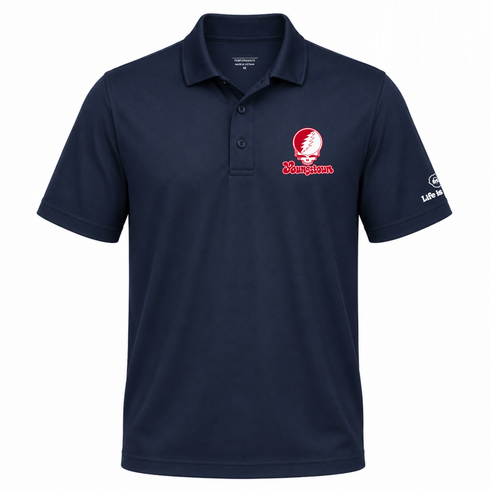 Youngstown Stealie Premium Unisex Polo — Design: Youngstown State University — Navy