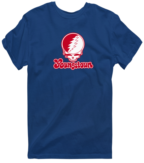 Youngstown Stealie Premium Unisex T-Shirt — Design: Youngstown State University — Navy