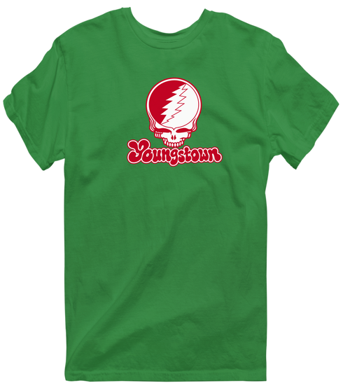 Youngstown Stealie Premium Unisex T-Shirt — Design: Youngstown State University — Irish Green