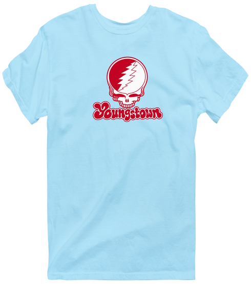 Youngstown Stealie Premium Unisex T-Shirt — Design: Youngstown State University — Light Blue