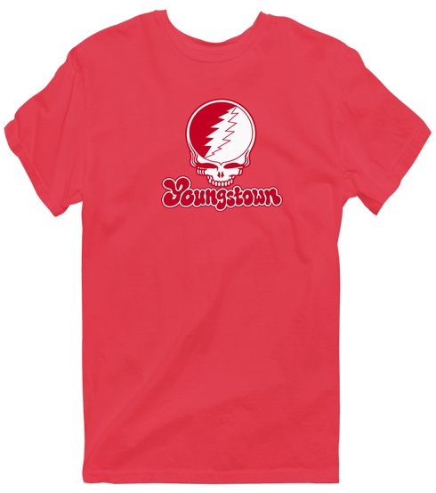 Youngstown Stealie Premium Unisex T-Shirt — Design: Youngstown State University — Heather Red