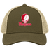 Youngstown Stealie Premium Unisex Trucker Cap — Design: Youngstown State University — Moss/Khaki