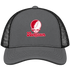Youngstown Stealie Premium Unisex Trucker Cap — Design: Youngstown State University — Charcoal/Black