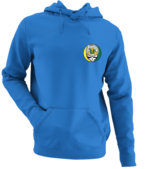 University of Oregon - Premium Grateful Dead Left Chest Hoodie - Royal