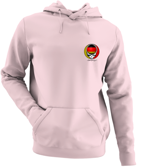 German FIFA World Cup - Premium Grateful Dead Left Chest Hoodie - Light Pink - 4