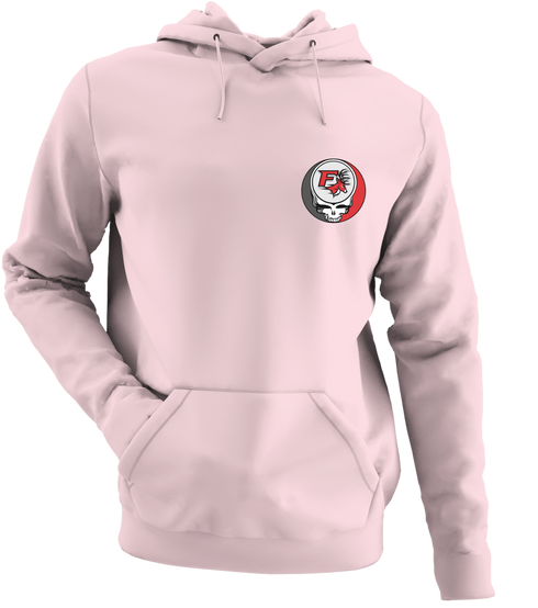Fairfield University - Premium Grateful Dead Left Chest Hoodie - Light Pink - 4