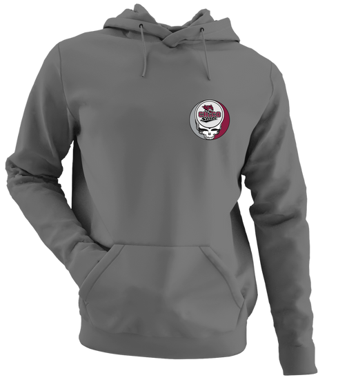Chico State University - Premium Grateful Dead Left Chest Hoodie - Charcoal