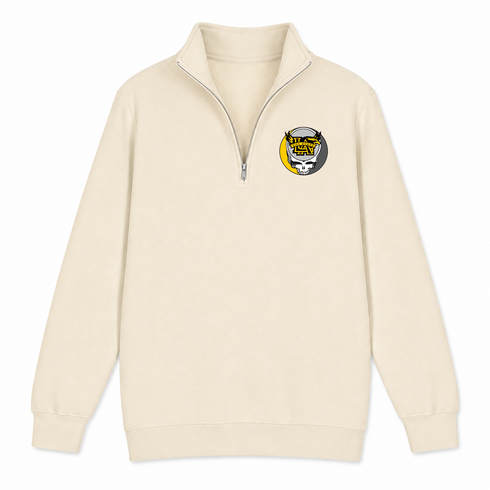 Cal State - Premium Grateful Dead Quarter-Zip Pullover - Sand - 2