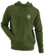 Notre Dame University Dancing Leprechaun - Premium Grateful Dead Left Chest Hoodie - Military Green