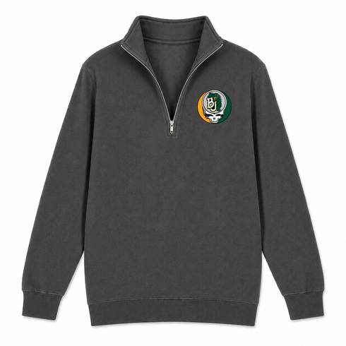 Baylor University - Premium Grateful Dead Quarter-Zip Pullover - Charcoal - 5