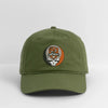 Cincinnati Bengals Grateful Dead Stealie Dad Hat - olive green