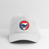 North Carolina Map Stealie Grateful Dead Dad Hat - white