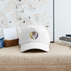 Baltimore Ravens Grateful Dead Stealie Dad Hat - white