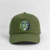 Seattle Seahawks Grateful Dead Stealie Dad Hat - olive green