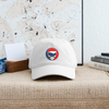 North Carolina Map Stealie Grateful Dead Dad Hat - white