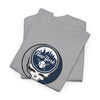 Grateful Dead - Front + Back Print - New York Yankees Classic Stealie / Dancing Bear T-Shirt - MLB - StealieShop