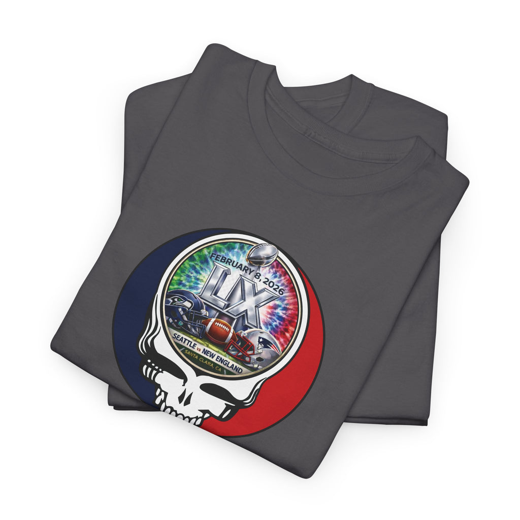 Big Game 2026 Tie-Dye Stealie Grateful Dead T-Shirt