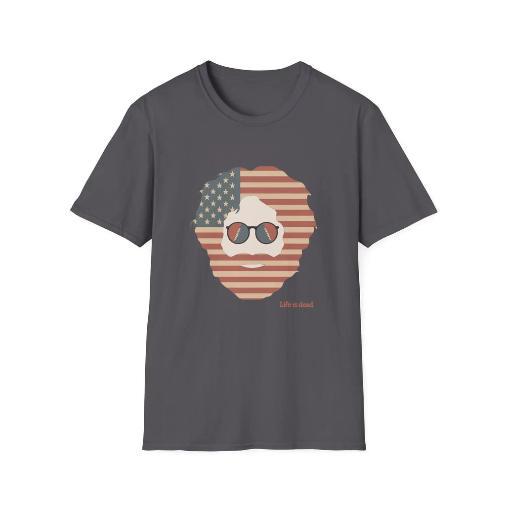 Grateful Dead - Stars & Stripes Jerry Life is dead. T-Shirt - StealieShop
