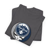 Grateful Dead - Front + Back Print - New York Yankees Classic Stealie / Dancing Bear T-Shirt - MLB - StealieShop